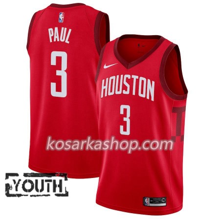 Dres Houston Rockets Chris Paul 3 Nike 2018-19 Crvena Swingman - Dječji